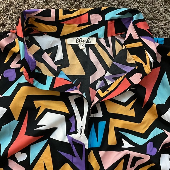 Hint of Blush Retro top - Picture 2 of 5